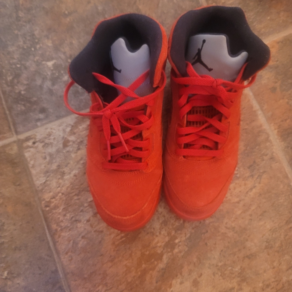 Nike Kids Red High-Top Sneakers